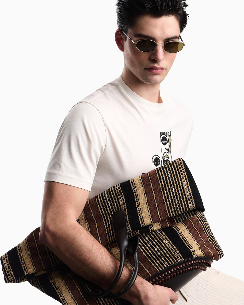 Emporio Armani Black Shopper Bag for men