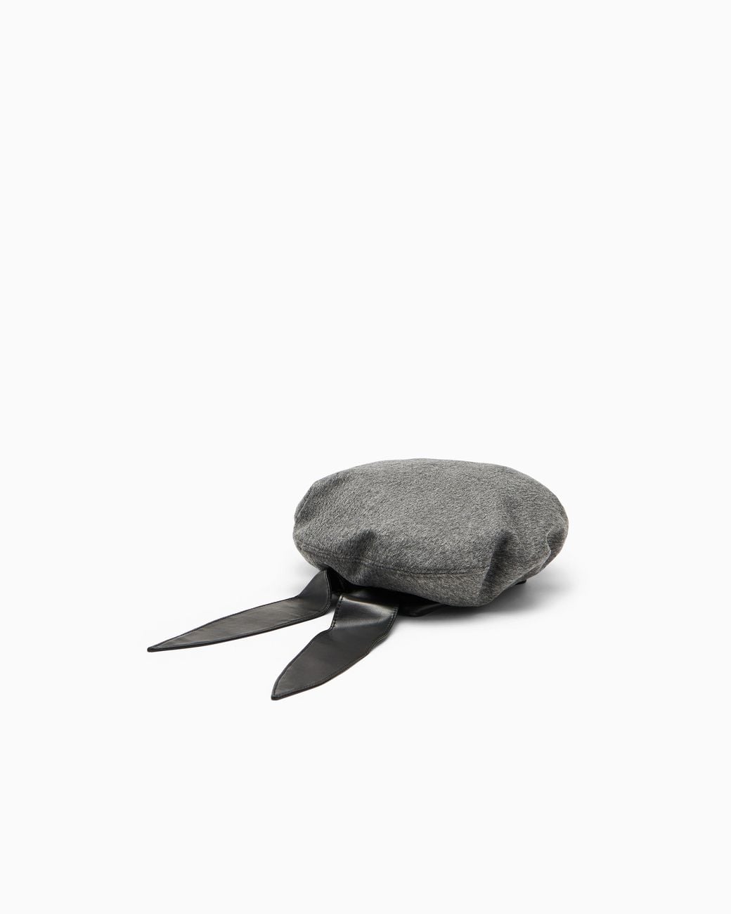 Emporio Armani Gray Wool And Cashmere Beret