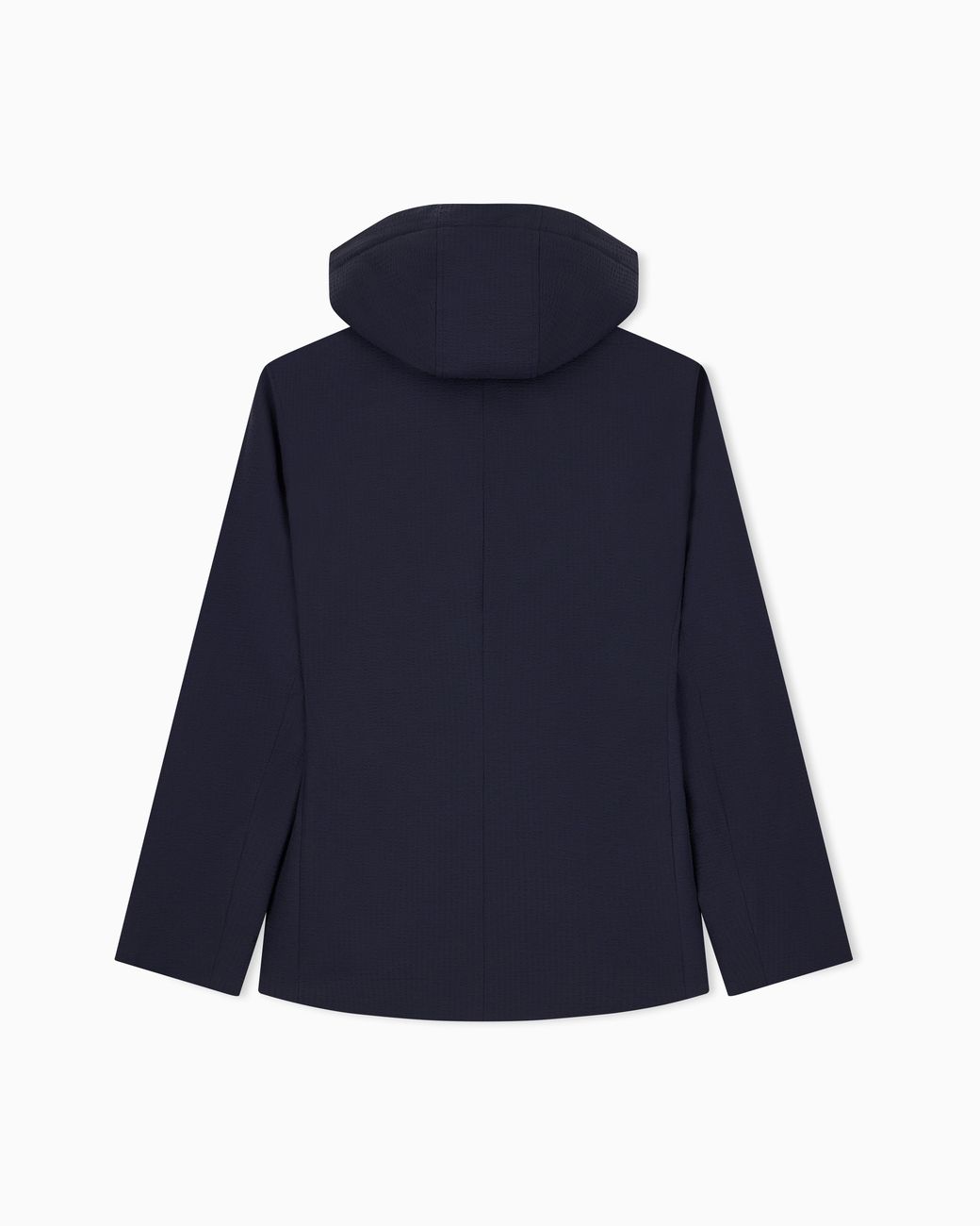 Emporio Armani Blue Regular Fit Seersucker Blazer for men