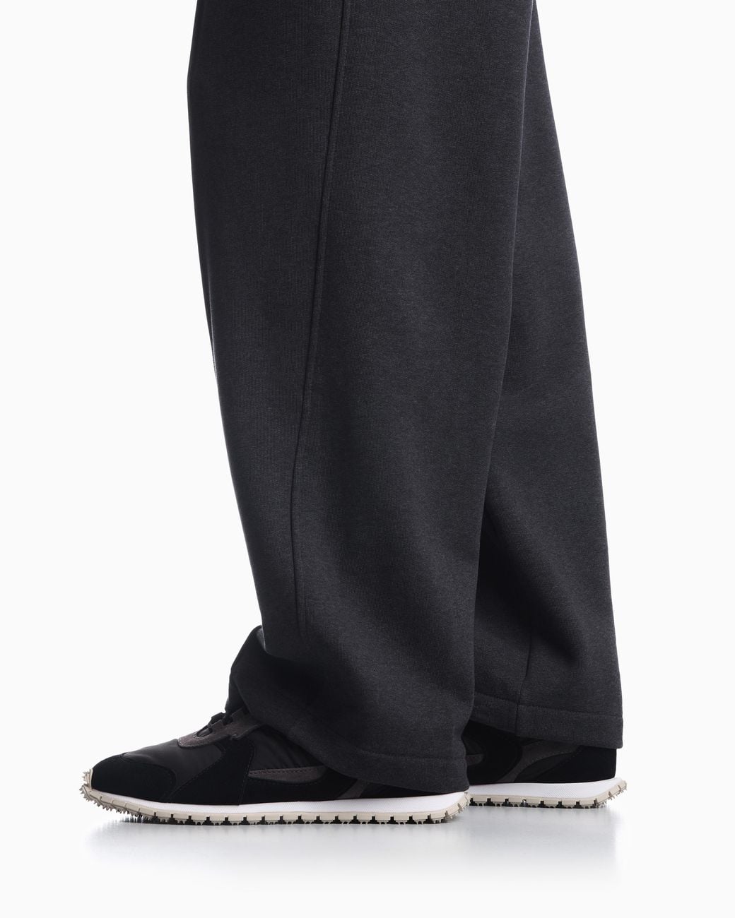 Emporio Armani Black Suede And Nylon Sneakers Hong Kong Capsule Collection for men