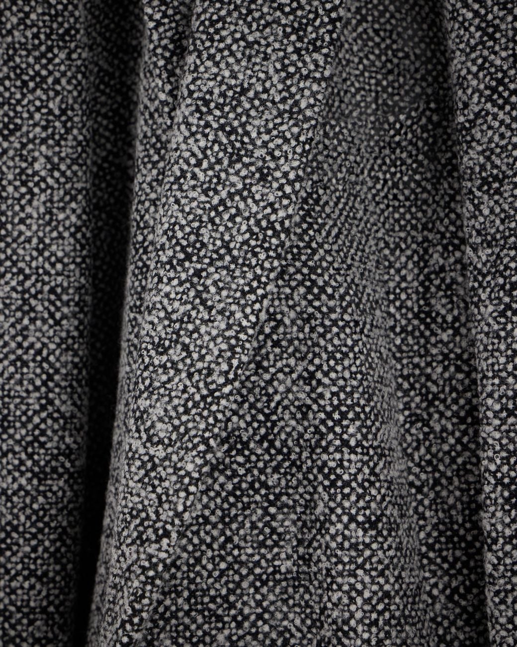 Emporio Armani Gray Herringbone Wool Blend Overcoat With Notched Lapels for men