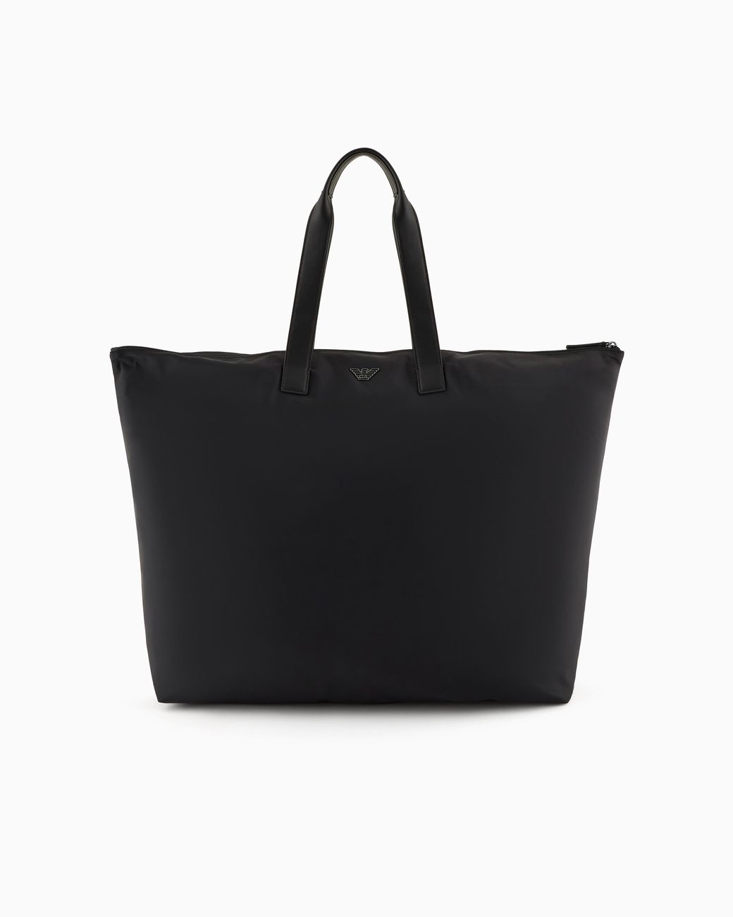 Emporio Armani Black Asv Large Recycled-Nylon Shopper Bag for men