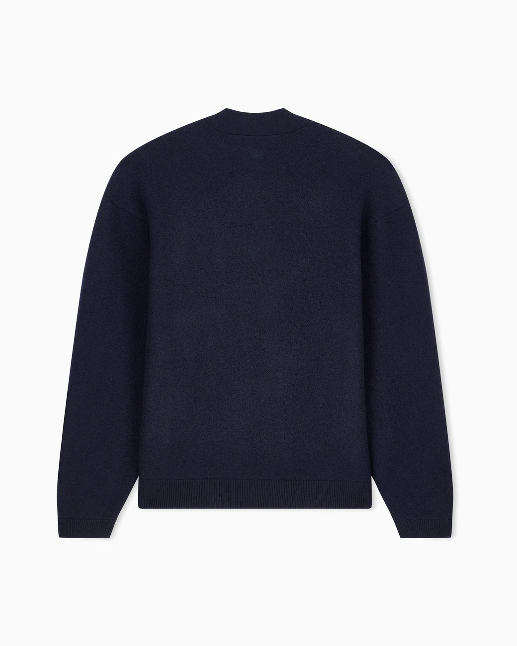 Emporio Armani Blue Textured Button-Up Cardigan for men