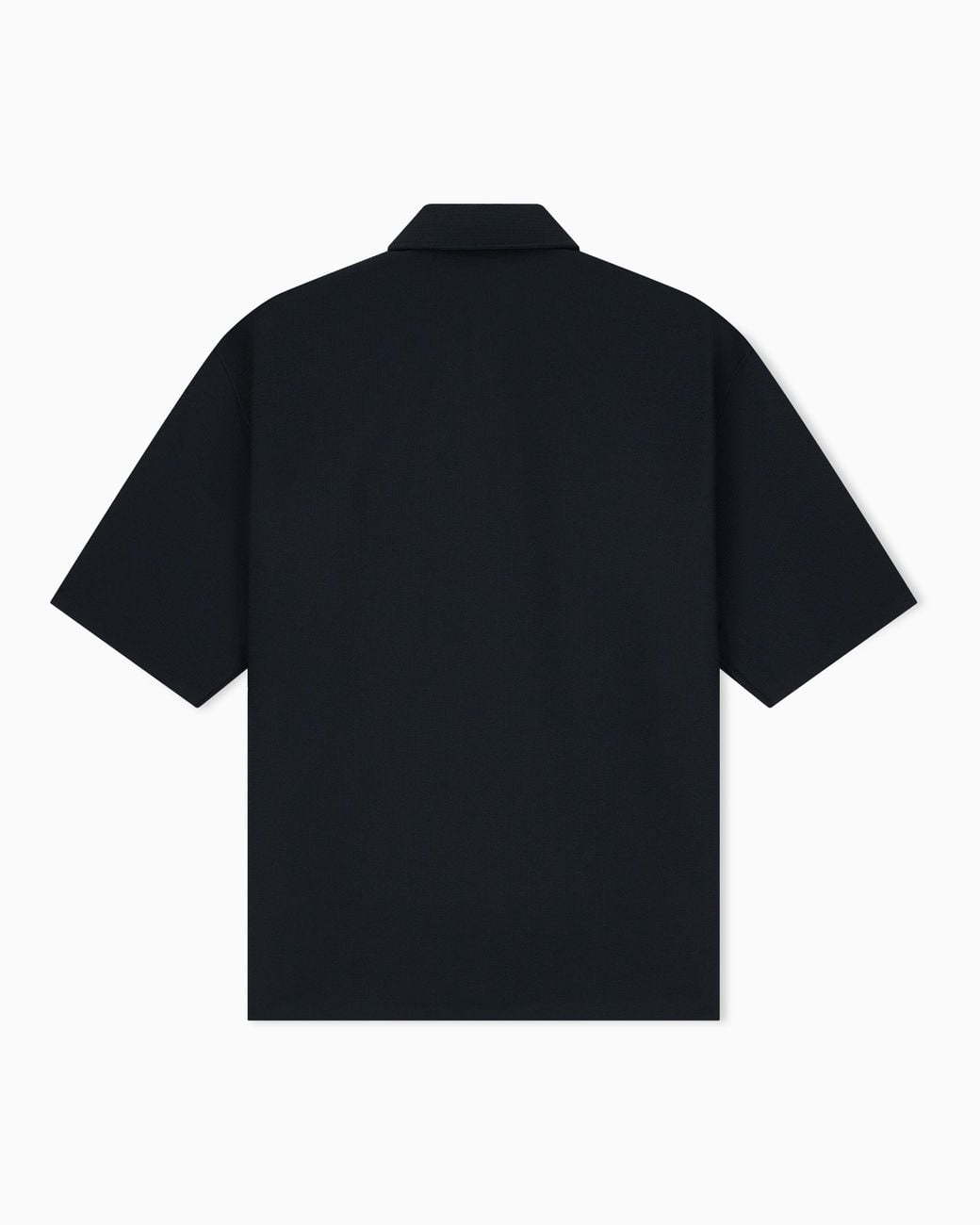 Emporio Armani Blue Seersucker Shirt With Down Padding And Rib Details for men