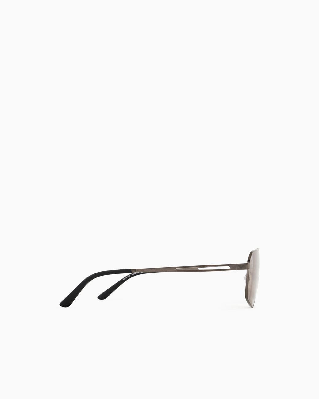Emporio Armani White Aviator Sunglasses for men
