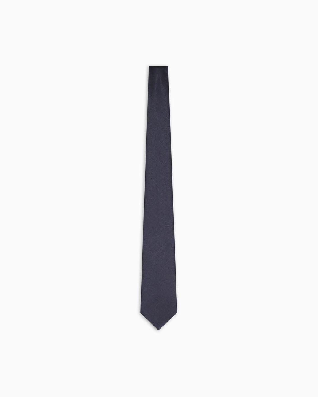 Emporio Armani White Ottoman-Style Pure Silk Tie for men
