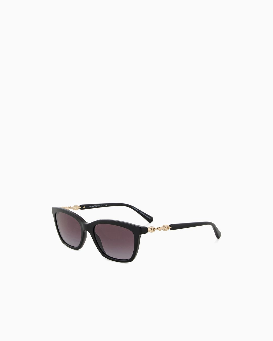 Emporio Armani Black Asian-Fit Cat-Eye Sunglasses