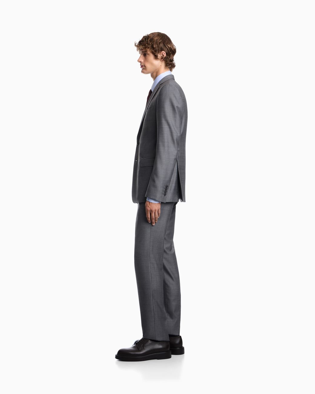 Emporio Armani Gray Lined Suit for men