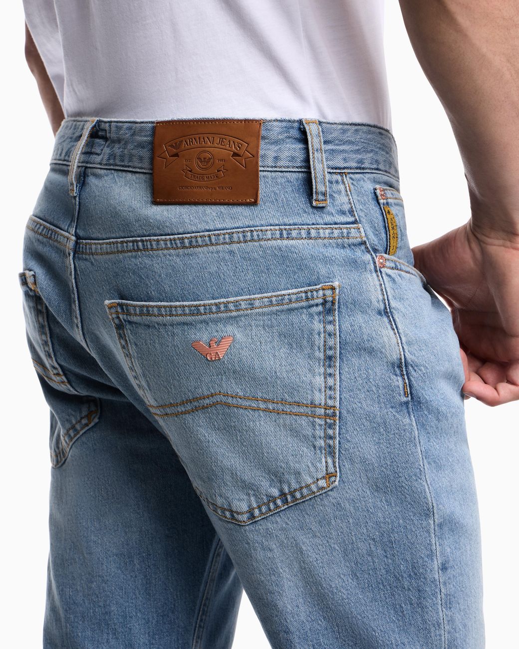 Emporio Armani Blue Armani Jeans J06 Slim Fit Denim Jeans for men