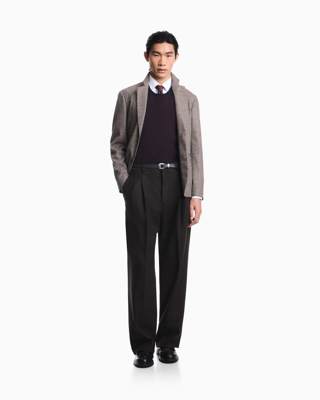 Emporio Armani Gray Unlined Blazer for men