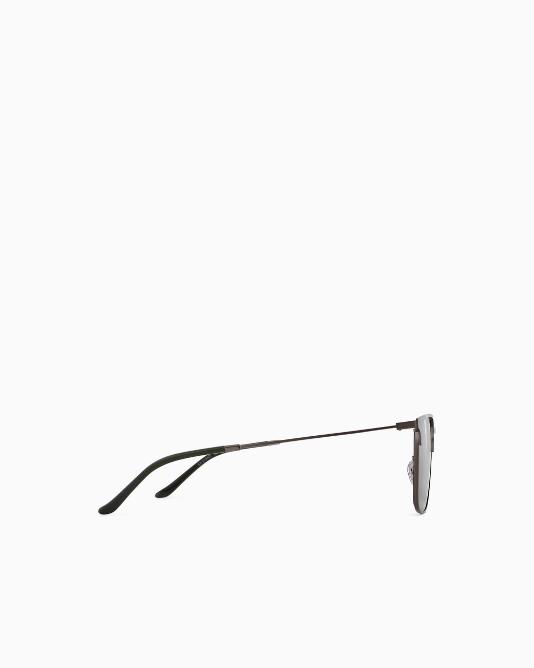 Emporio Armani Green Asian Fit Rectangular Sunglasses for men