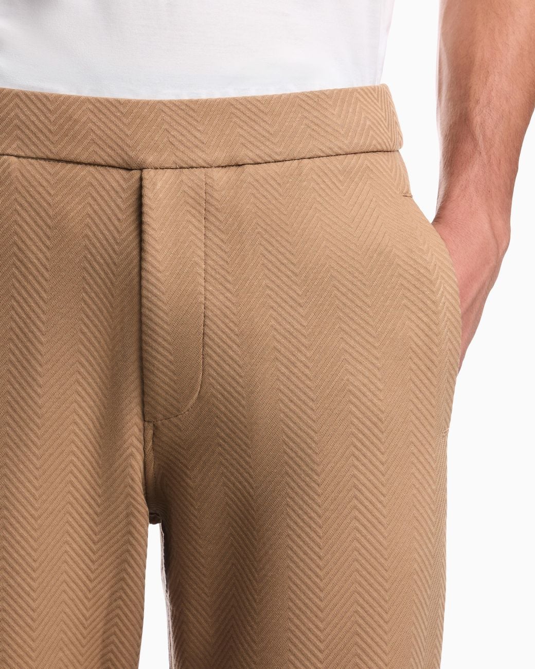 Emporio Armani Natural Trousers for men