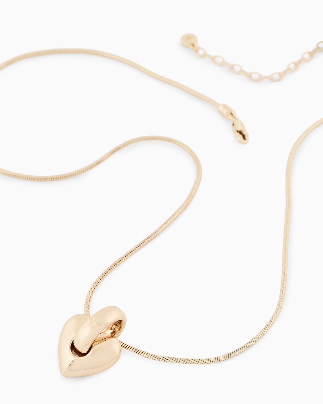 Emporio Armani Metallic Tone Brass Pendant Necklace