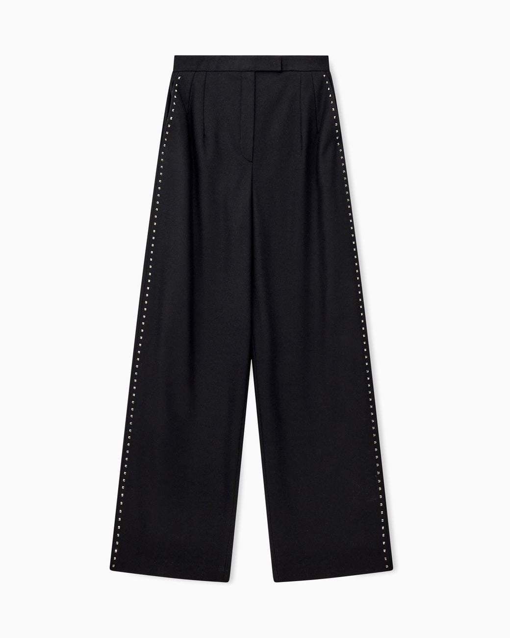 Emporio Armani Blue Wide-Leg Trousers