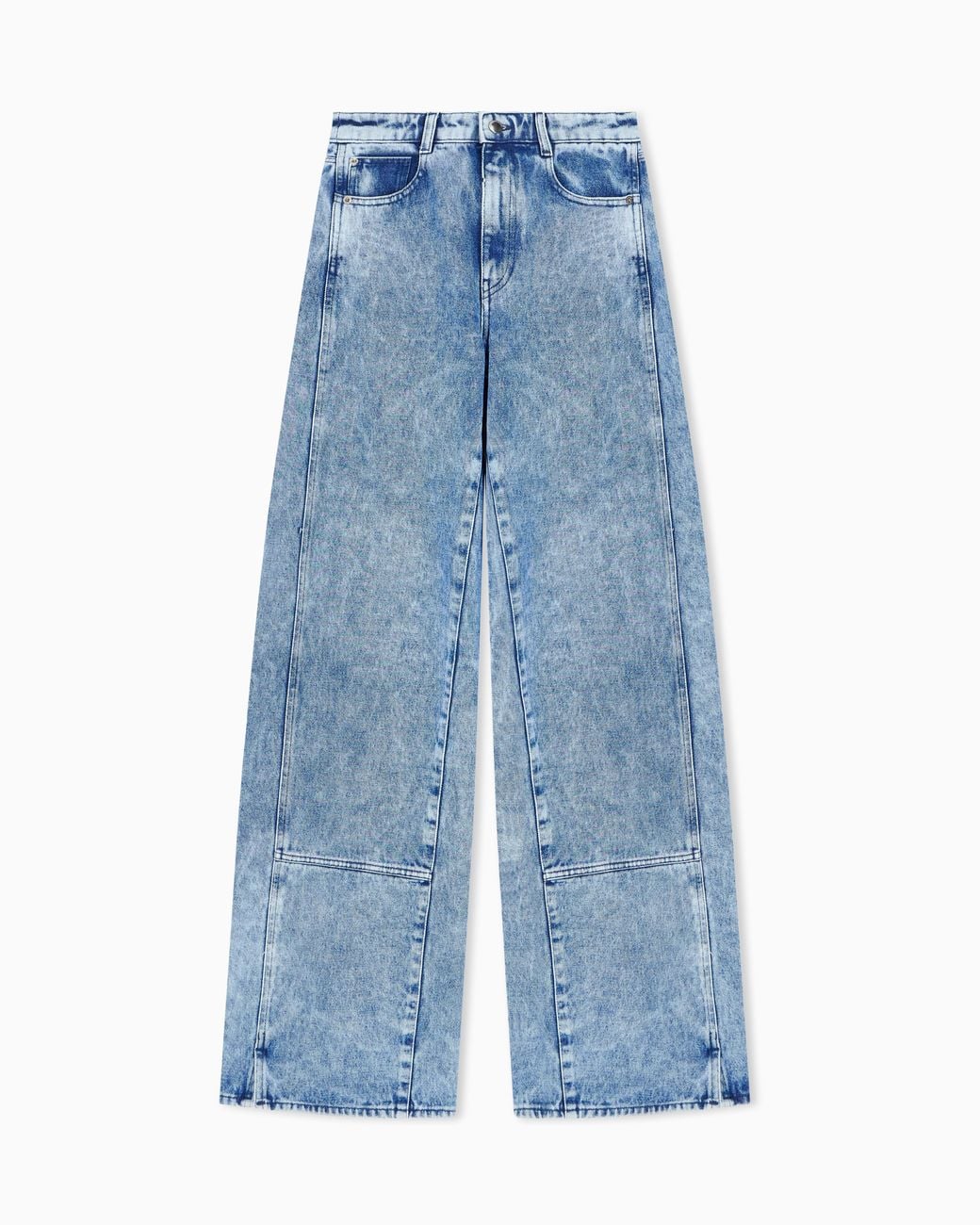 Emporio Armani Blue Relaxed Fit Five-Pocket Pants