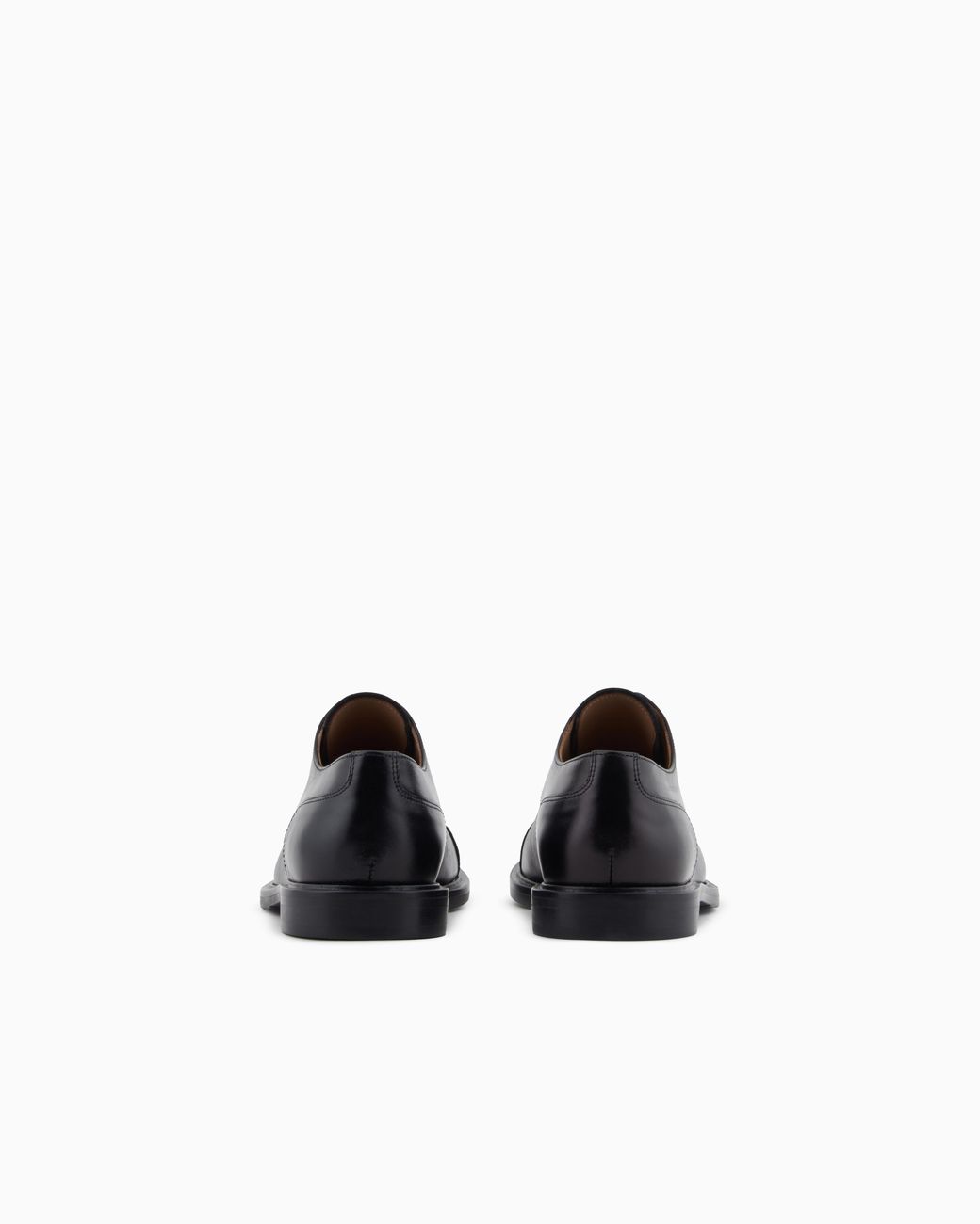 Emporio Armani White Icon Leather Brogues