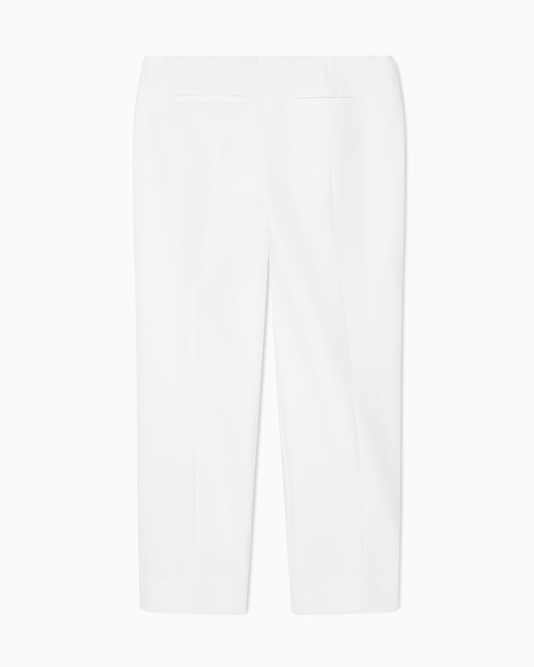 Emporio Armani White High-Waisted Trousers