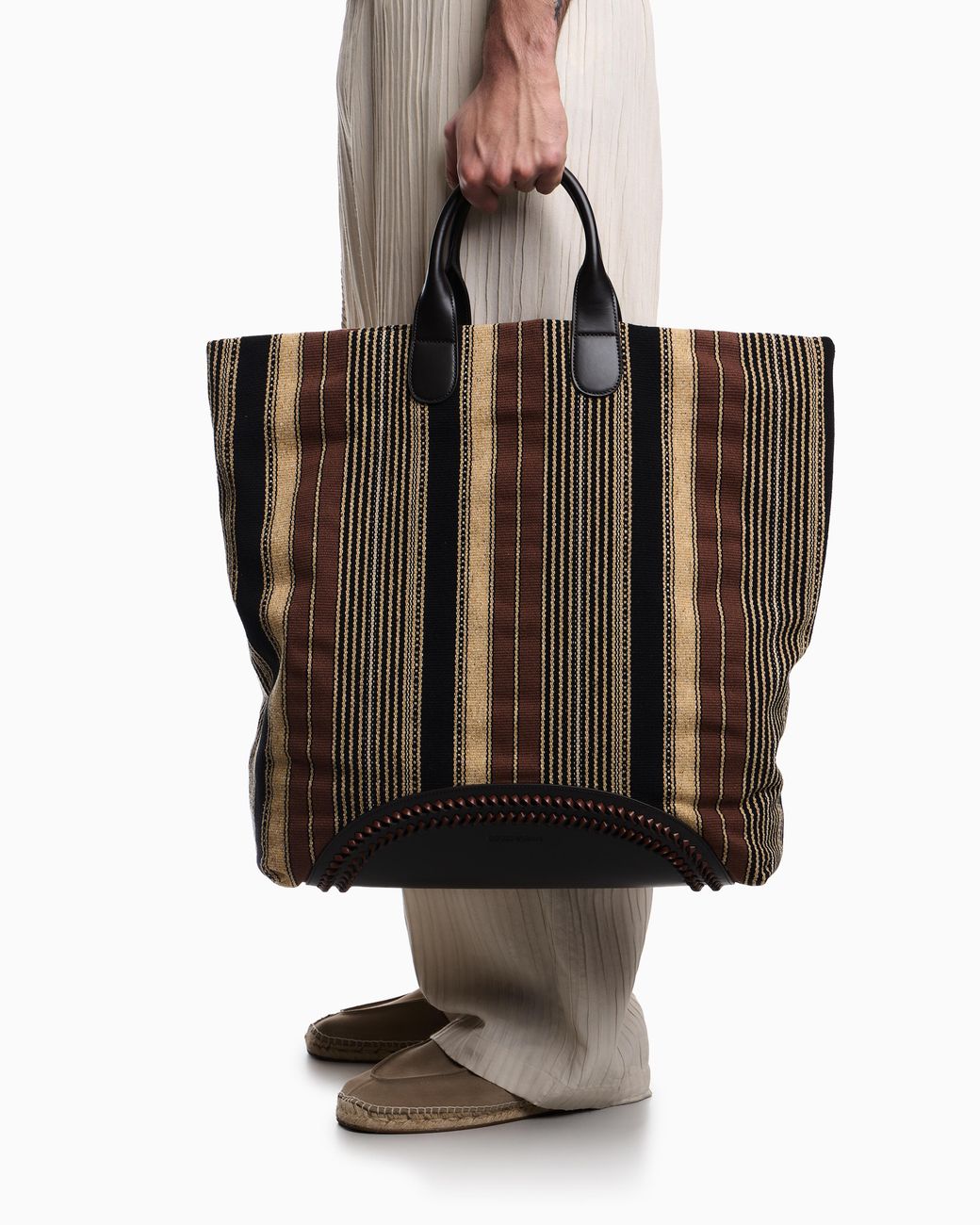 Emporio Armani Black Shopper Bag for men