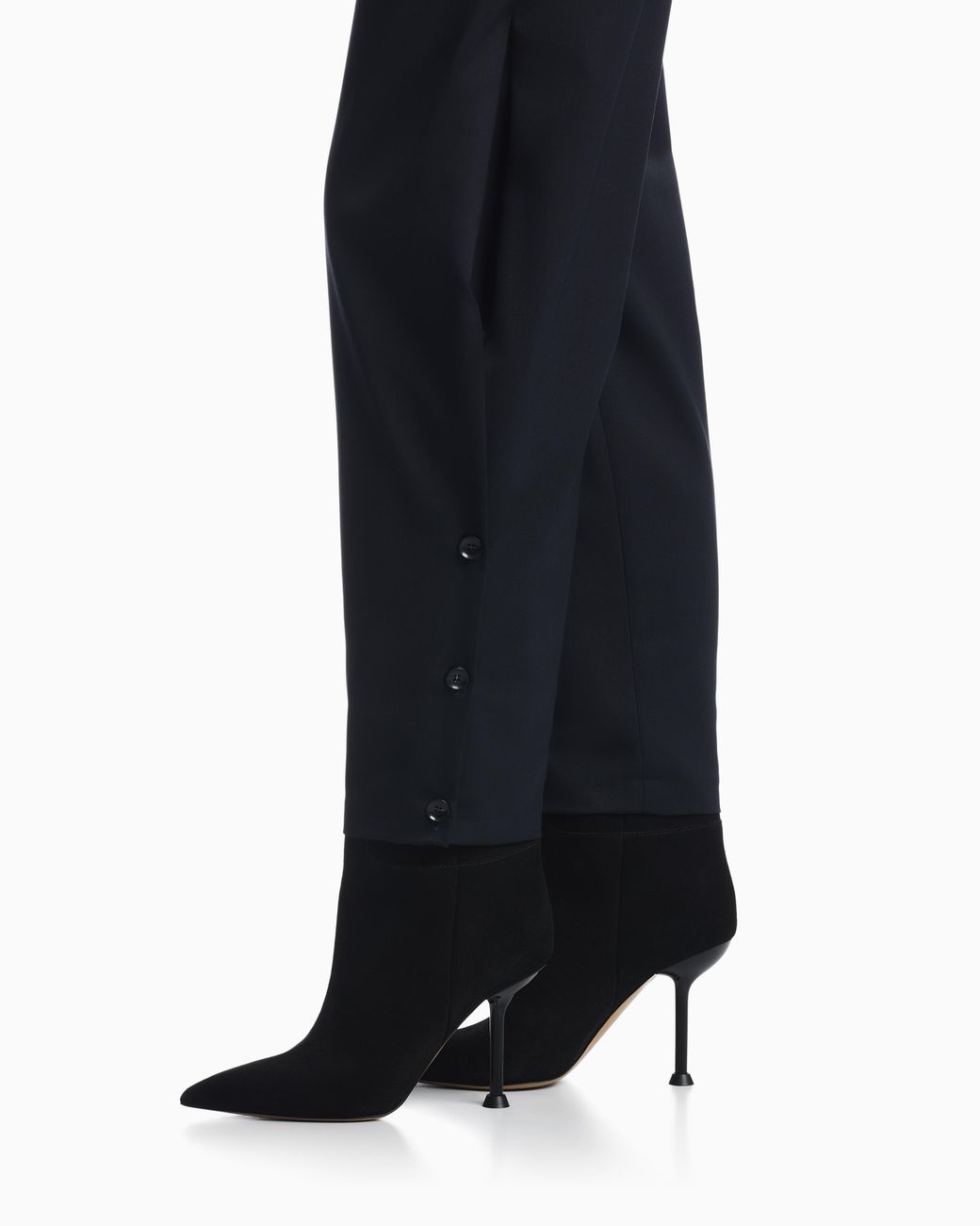 Emporio Armani Blue Virgin Wool Blend Pants Boteh Capsule