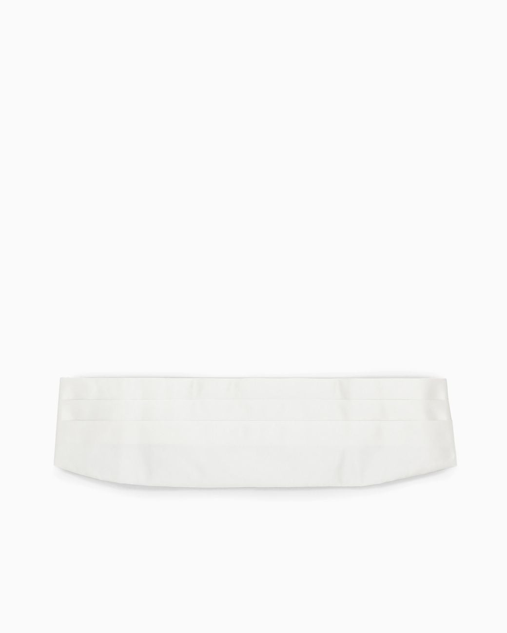Emporio Armani White Pure Silk Tuxedo Band for men