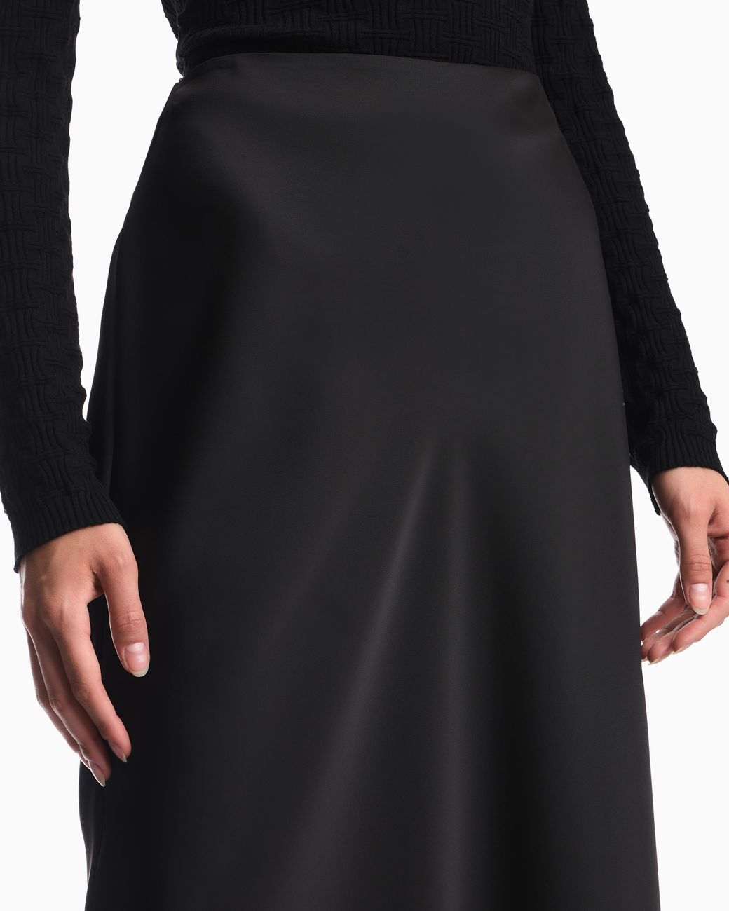 Emporio Armani Black Unlined Skirt