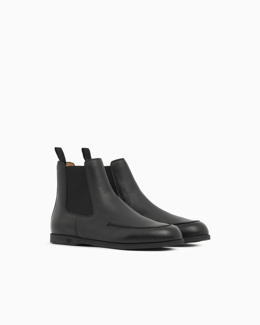 Emporio Armani Black Chelsea Boots for men