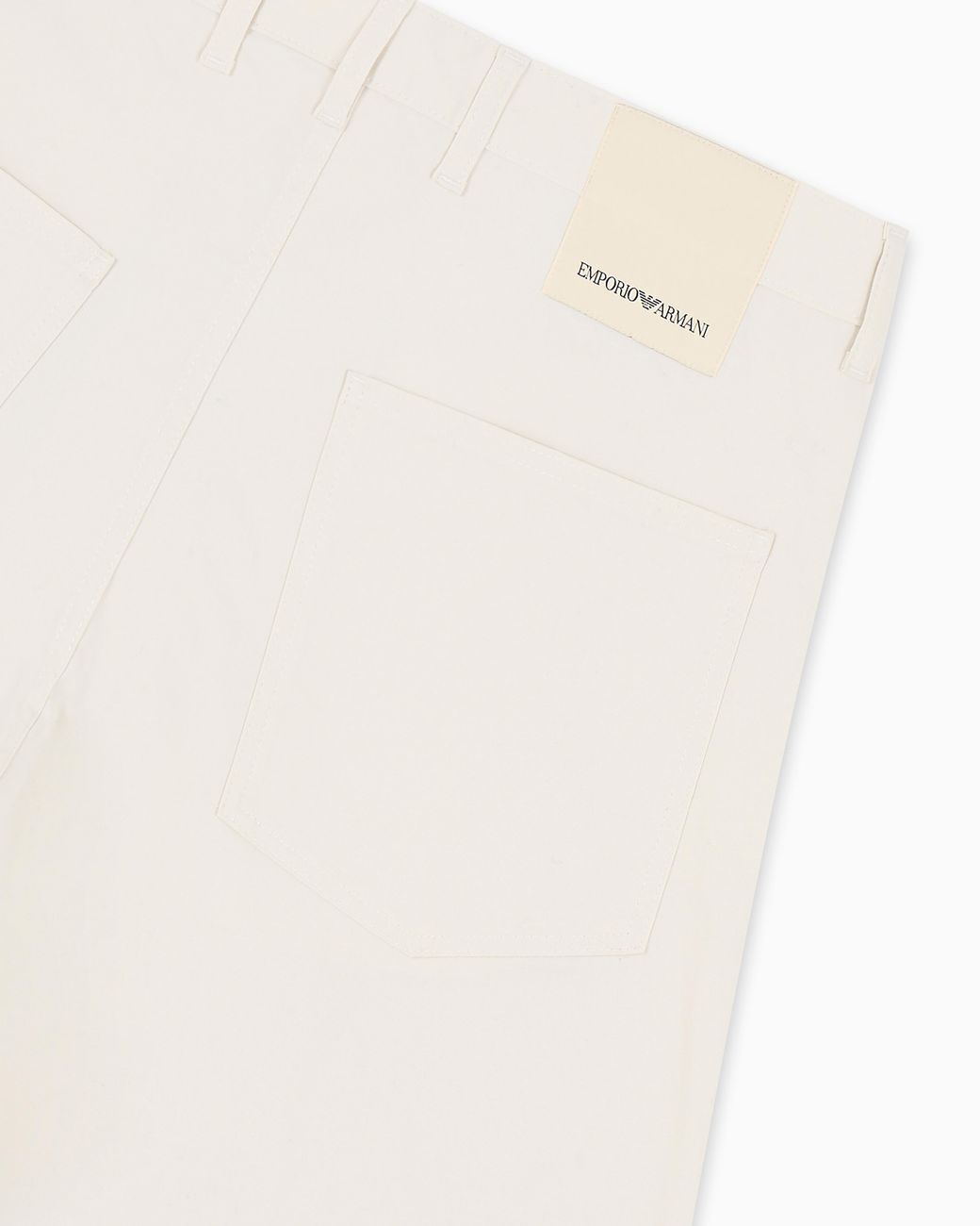 Emporio Armani White Five-Pocket Trousers for men