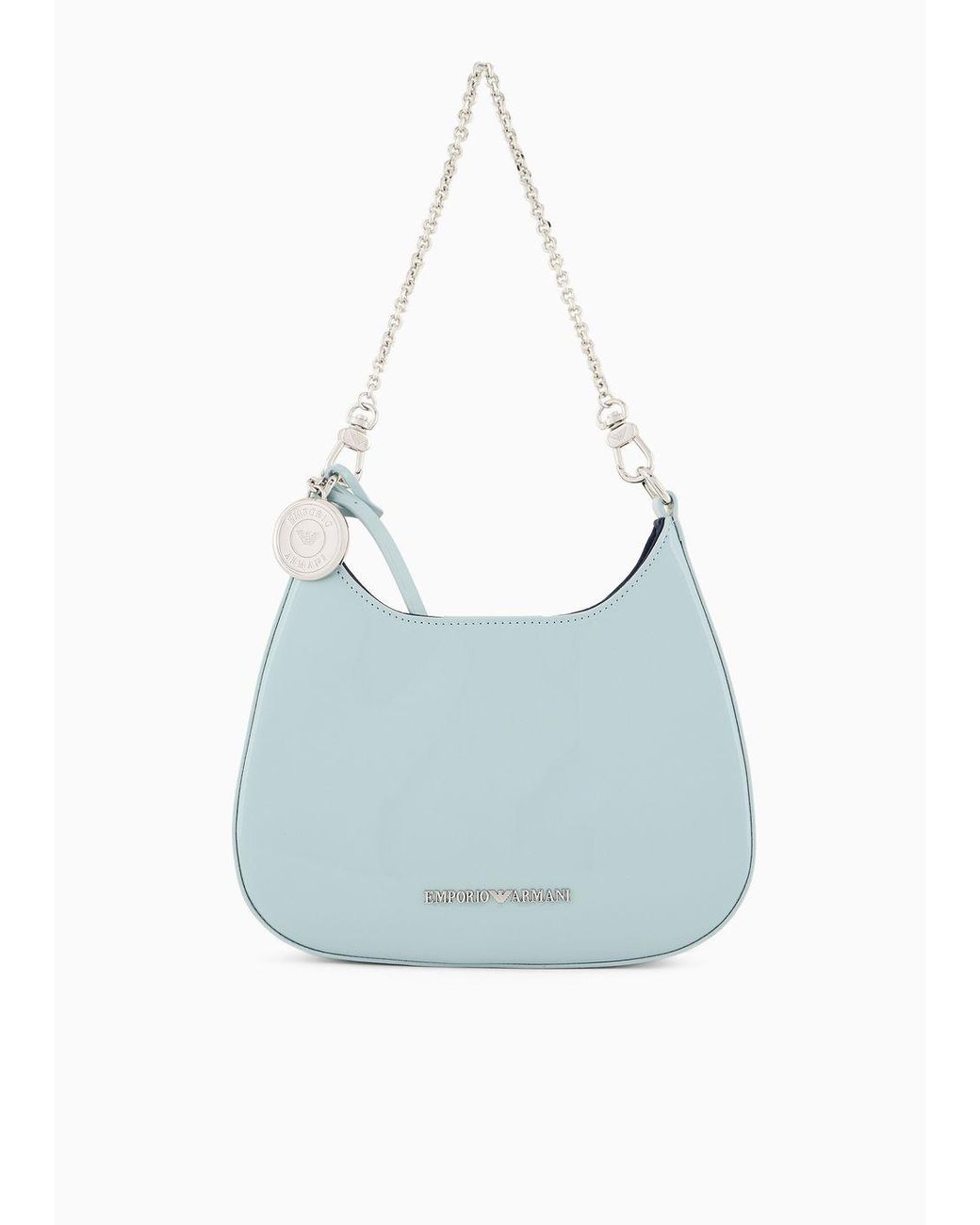 Emporio armani real leather small shoulder bag with chain hotsell