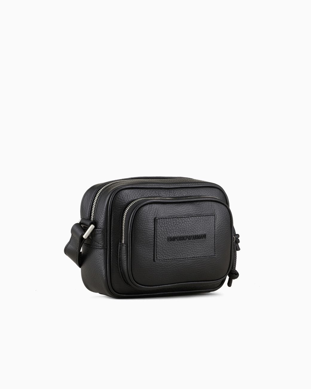Emporio Armani Black Shoulder Strap Camera Case Essential for men