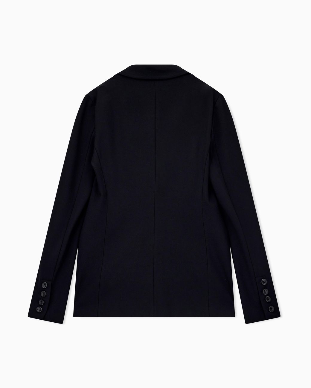 Emporio Armani Blue Stretch Jersey Interlock Blazer Travel Essential