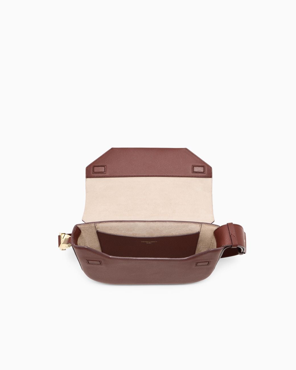 Emporio Armani Purple 1981 Leather Shoulder Bag