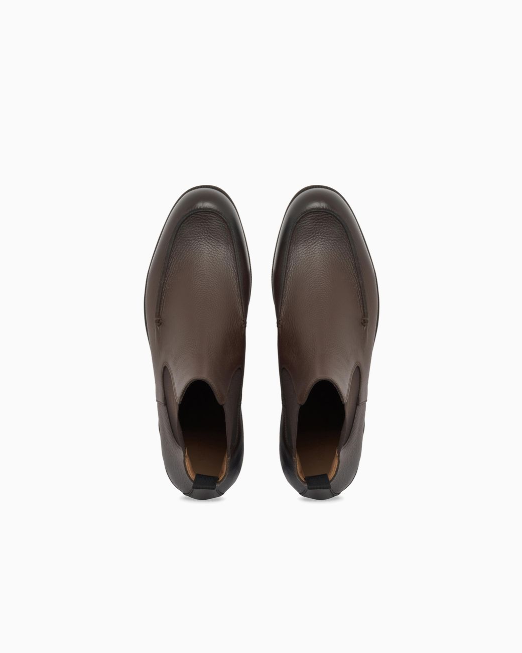 Emporio Armani Brown Chelsea Boots for men