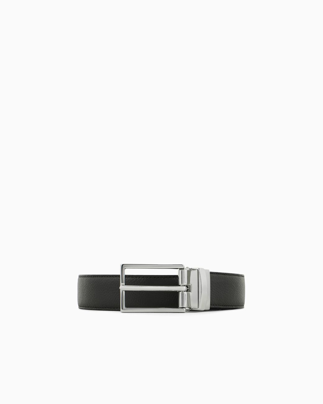 Emporio Armani White Reversible Leather Belt for men