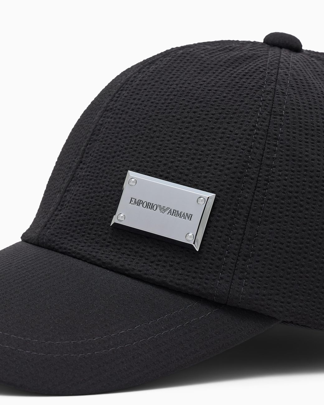 Emporio Armani Black Baseball Hat for men