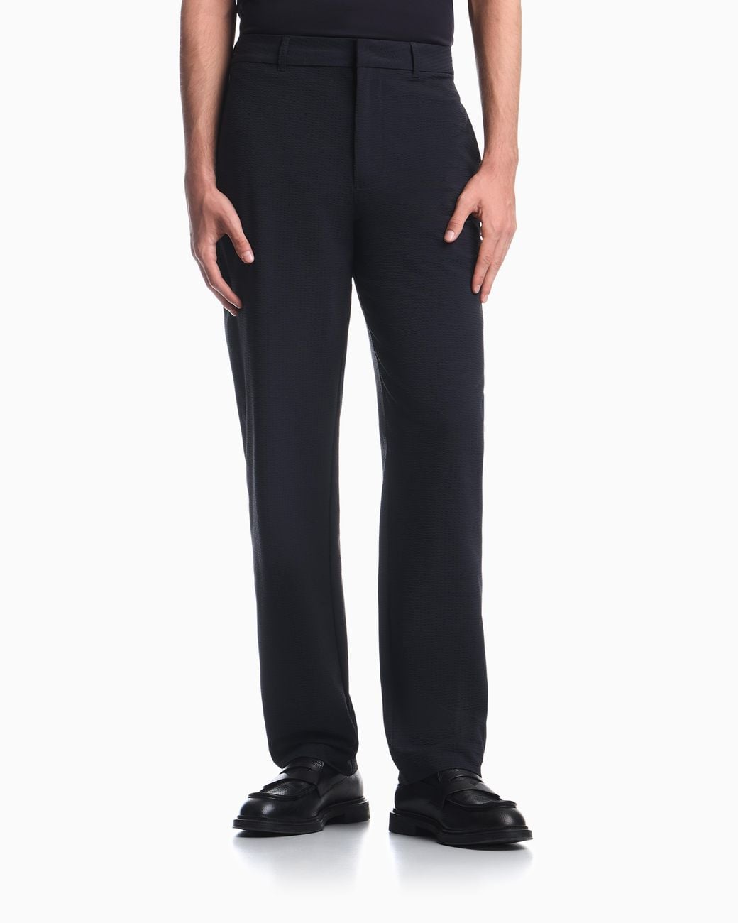 Emporio Armani Blue Trousers With Regular Fit for men