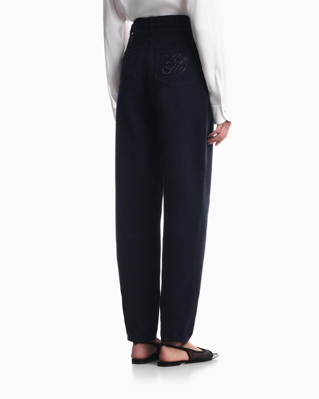 Emporio Armani Blue J7I Jeans Oval Leg Garment-Dyed Signature Capsule