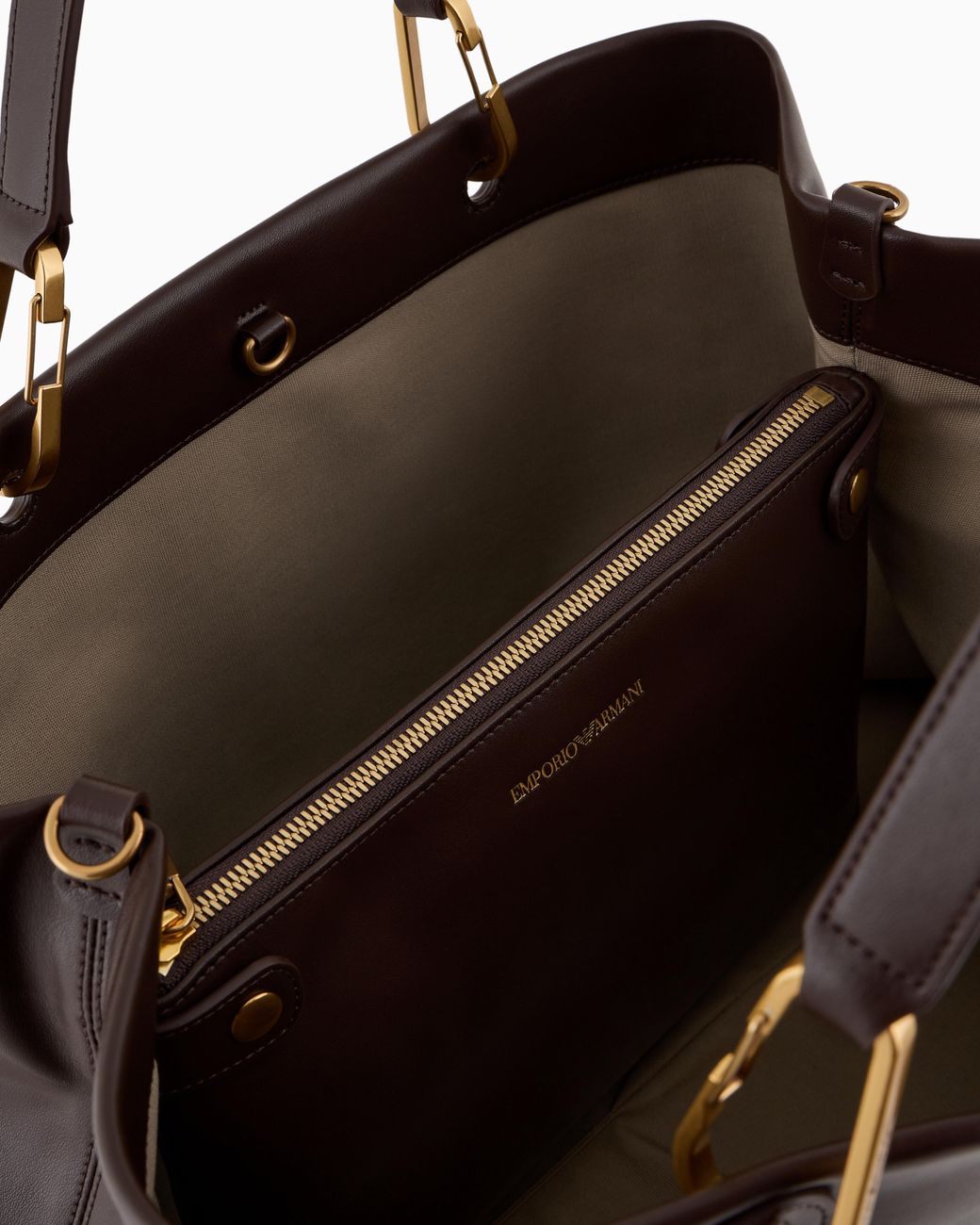Emporio Armani Brown Myea Shopper Bag