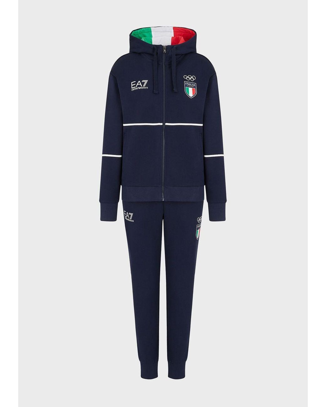 Olimpiadi Invernali Pechino 2022 Tuta In Felpa Di Cotone Donna di Emporio  Armani in Blu | Lyst