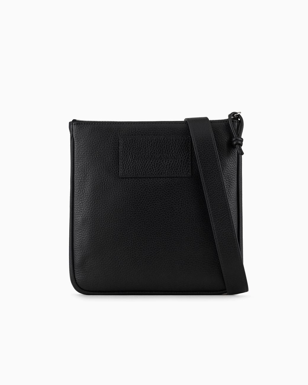 Emporio Armani Black Tumbled Shoulder Bag for men