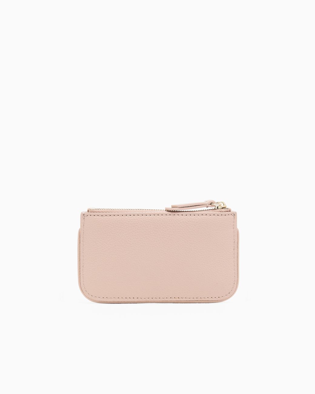 Emporio Armani Pink Deer-Print Leather Coin Purse