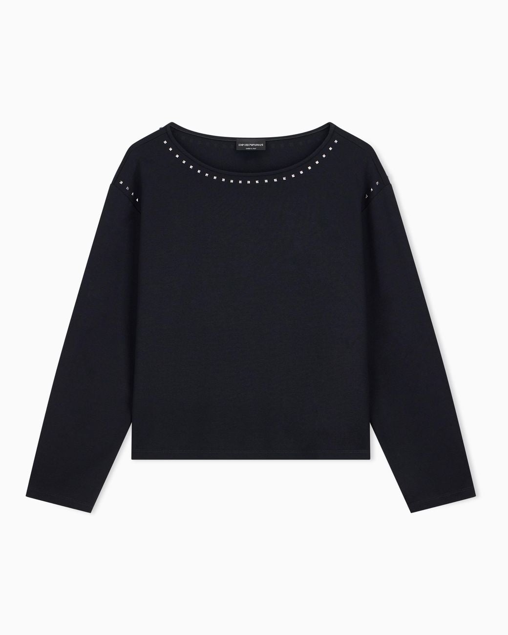 Emporio Armani Blue Punto Milano Sweater