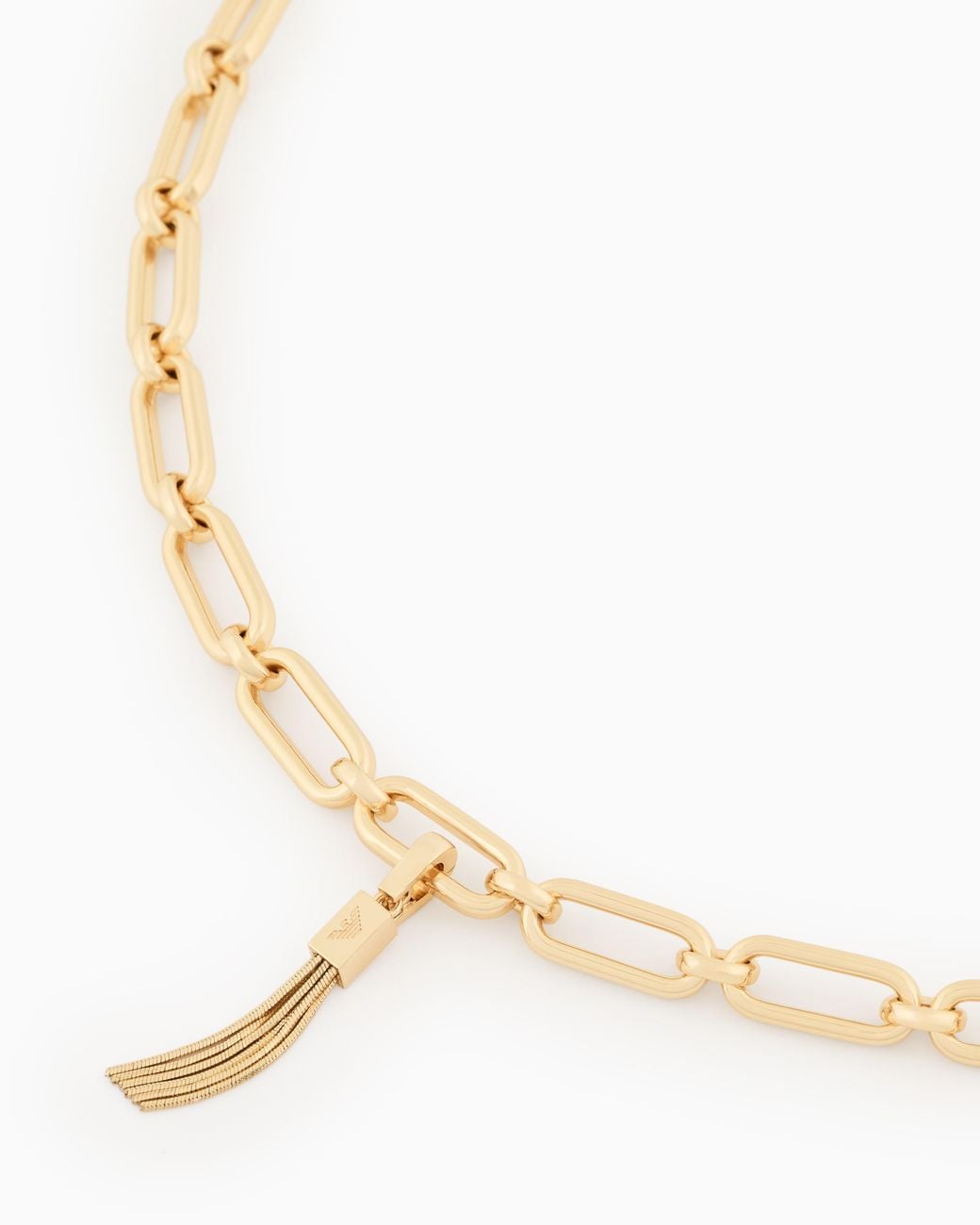 Emporio Armani White Tone Brass Charm