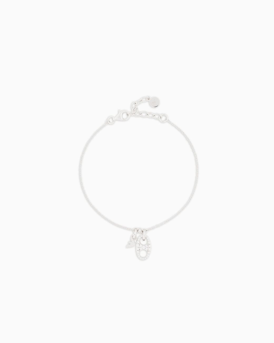 Emporio Armani White Sterling Pendant Bracelet