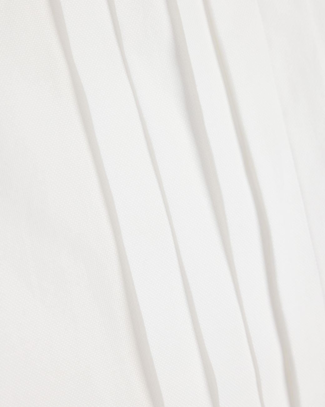 Emporio Armani White Dress Shirt With A Mandarin Collar And Vertical Pleats for men