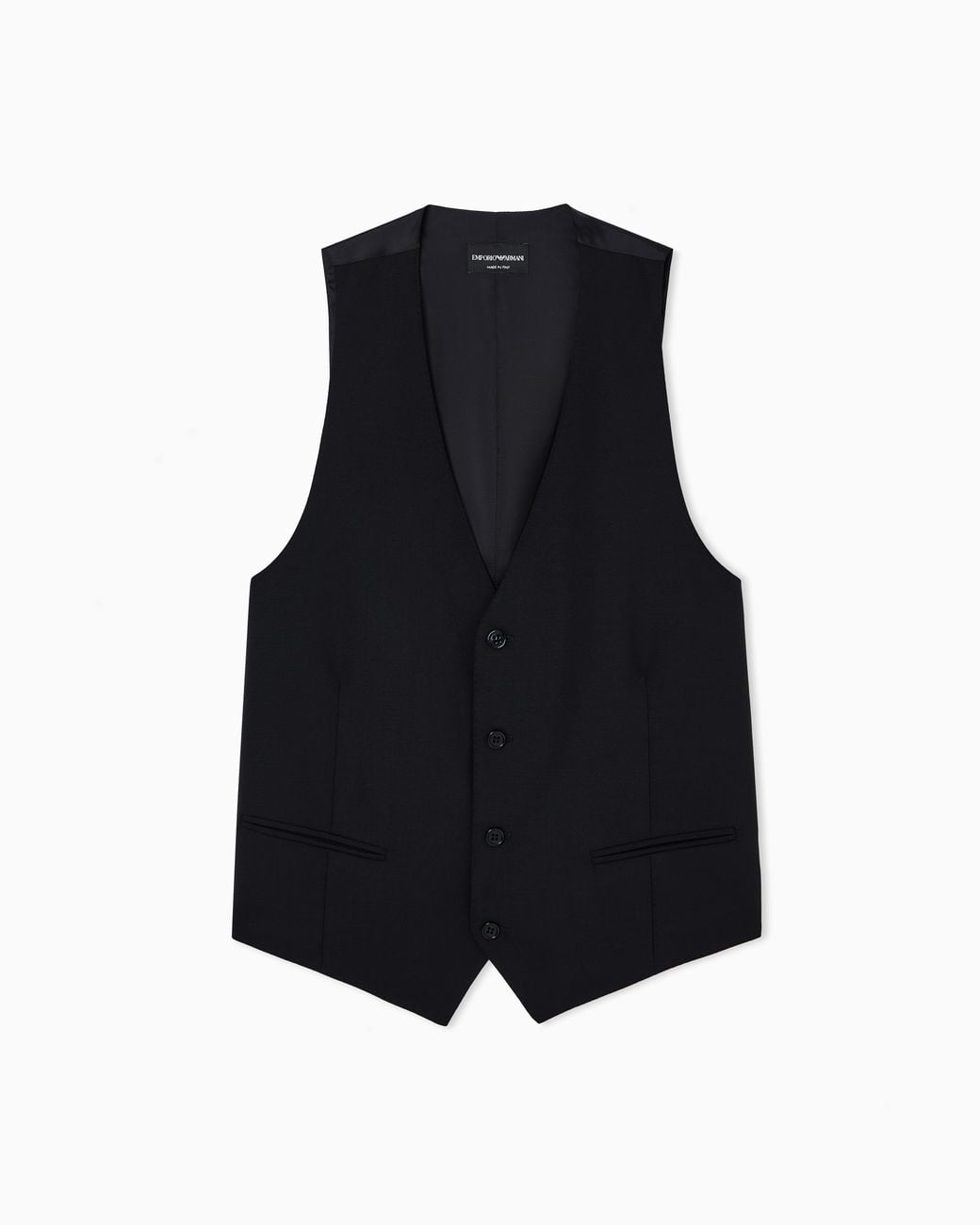 Emporio Armani Blue Single-Breasted Gilet for men