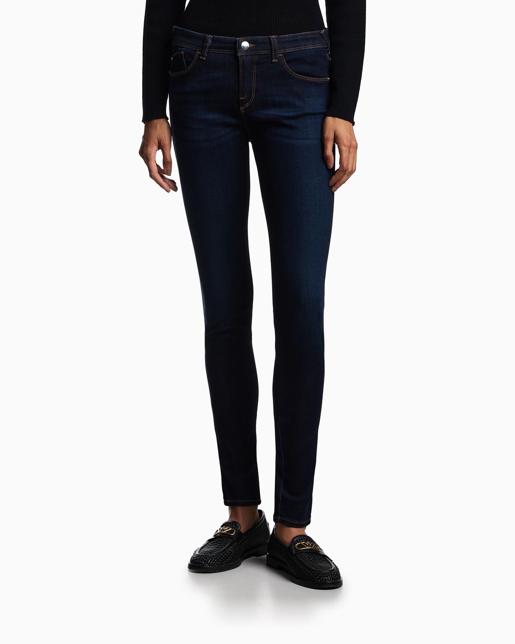 Emporio Armani Blue J28 Skinny Jeans