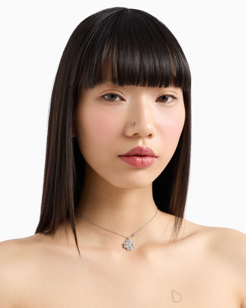 Emporio Armani White Sterling Pendant Necklace