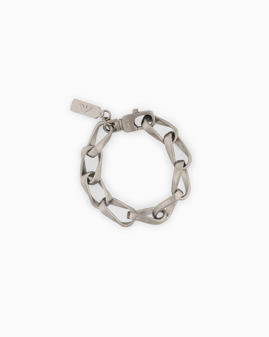 Emporio Armani Metallic Stainless Steel Chain Bracelet for men