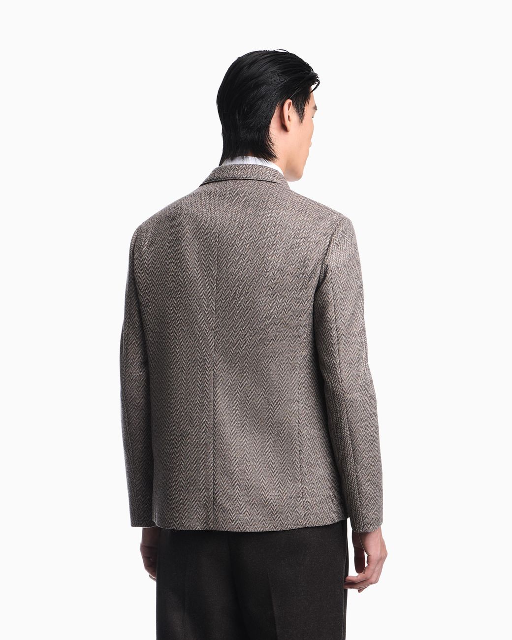 Emporio Armani Gray Unlined Blazer for men