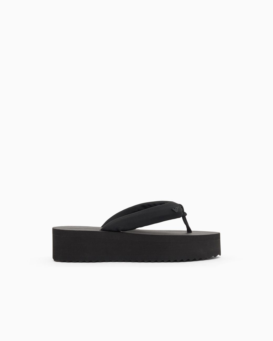 Emporio Armani White Flip-Flops With Rubber Wedge